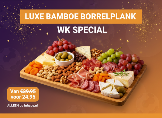 Luxe Bamboe Borrelplank – Het Geheime Wapen voor de Perfecte WK-Borrel