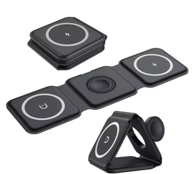 3-in-1 Draadloze Oplader – Inklapbaar voor iPhone, Samsung, Apple Watch & AirPods - inHype